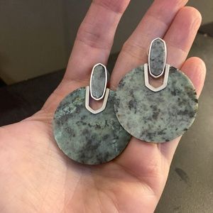 Kendra Scott Didi Greenish  Earrings.
